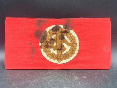 WWII German SA Sports Armband with RZM Tag