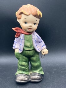 Sonsco Japanese Porcelain Boy Figure