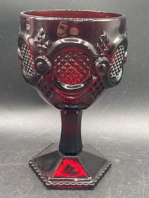 Avon Cape Cod Ruby Red Glass Goblet