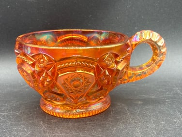 Carnival Glass Marigold Heirloom Tea Cup