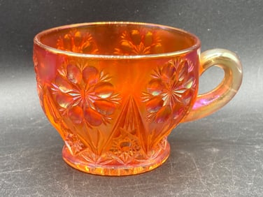 Carnival Glass Marigold Daisy Pattern Tea Cup