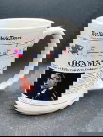 Barack Obama 2008 Presidential Election Commemorative Coffee Mug