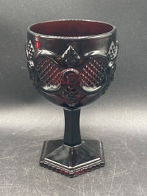 Avon Cape Cod Ruby Red Glass Goblet