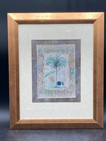 Framed Botanical Palm Tree Art Print