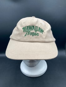 Vintage Hawaiian Tropic Hat, Tan