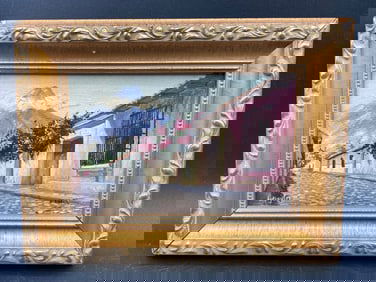Miniature Antigua, Guatemala Oil Painting