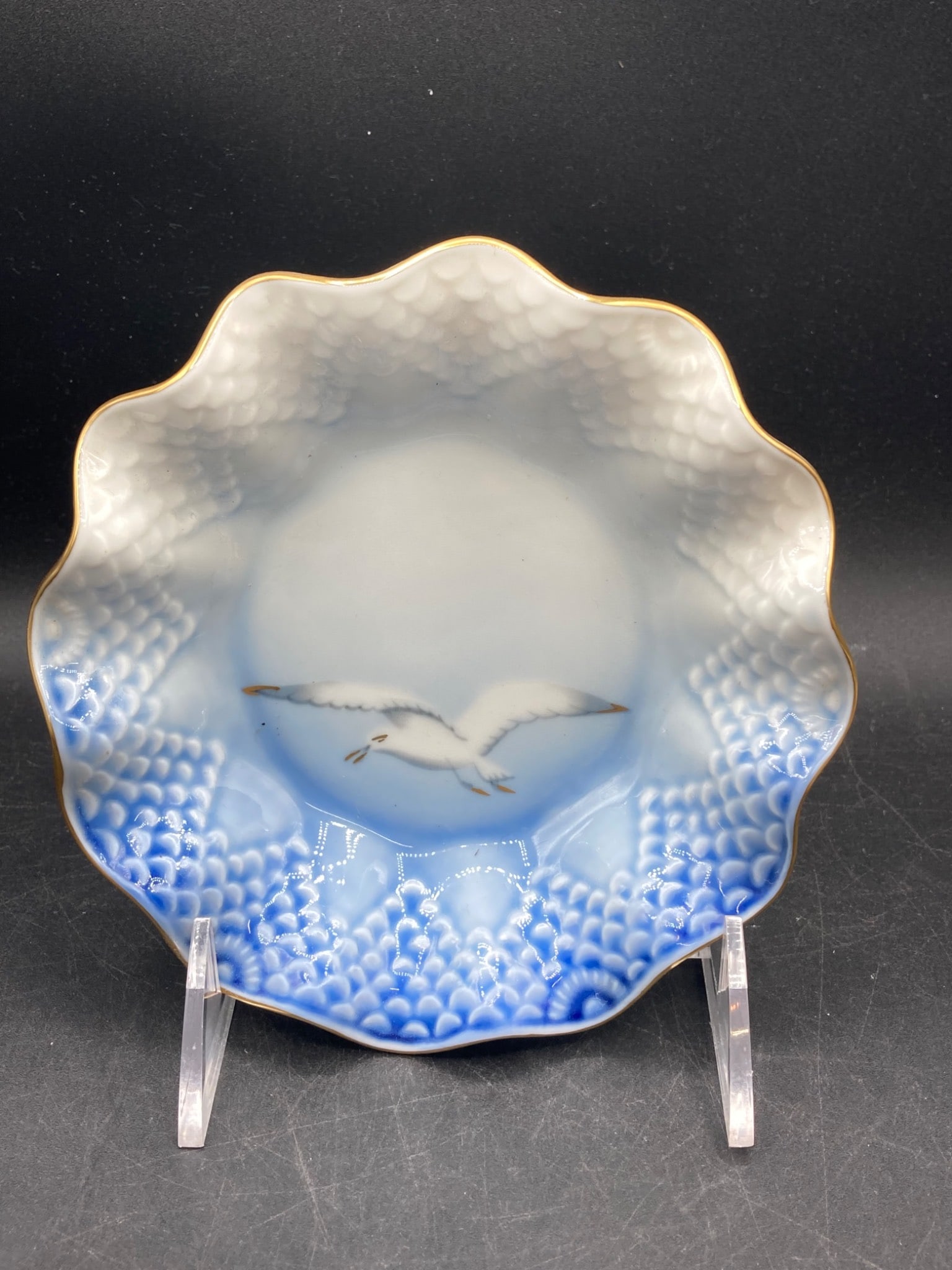 Bing & Grondahl Denmark Porcelain Plate No. 350 with Seagull Motif (1 of 6)