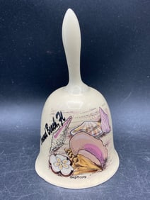 Ormond Beach Seashell Designed Porcelain Bell