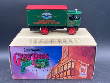 Matchbox Great Beers Of The World 1918 Atkinson Steam Wagon ‘Swan’ Die Cast