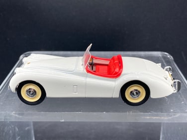 Brumm 1/43 Jaguar XK 120 Roadster Die Cast Model, White
