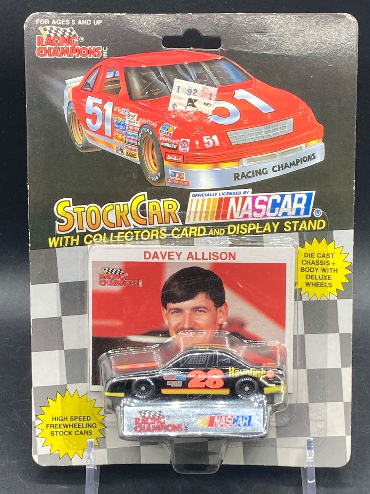 1:64 Davey Allison #28 Havoline NASCAR Stock Car by Racing Champions (1 of 4)