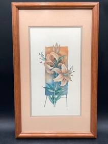 Paul Brent ‘Day Lilies’ 1988 Framed Print