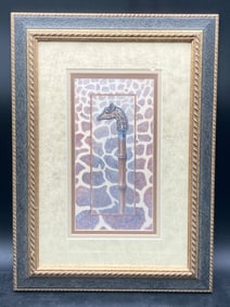 Arnie Fisk Giraffe Cane Wall Art Print