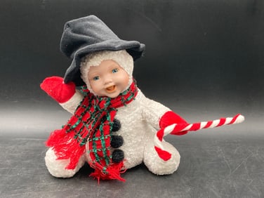 Geppeddo Cuddle Kids Snowman Doll with Scarf and Hat