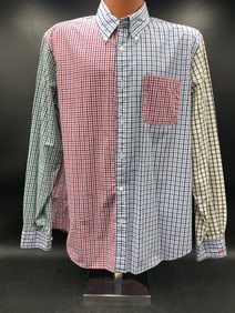 Brooks Brothers Checkered Button-Up Shirt, Size L