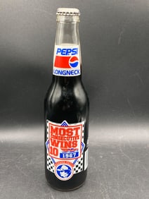 Vintage NASCAR Richard Petty Pepsi Longneck Bottle – 1967 Most Consecutive Wins