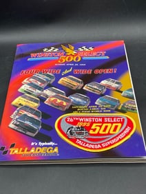 NASCAR 1995 Winston Select 500 Program Talladega Superspeedway W/ Patch