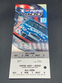 Pepsi 400 NASCAR Ticket for July 1, 2000, Daytona Speedway