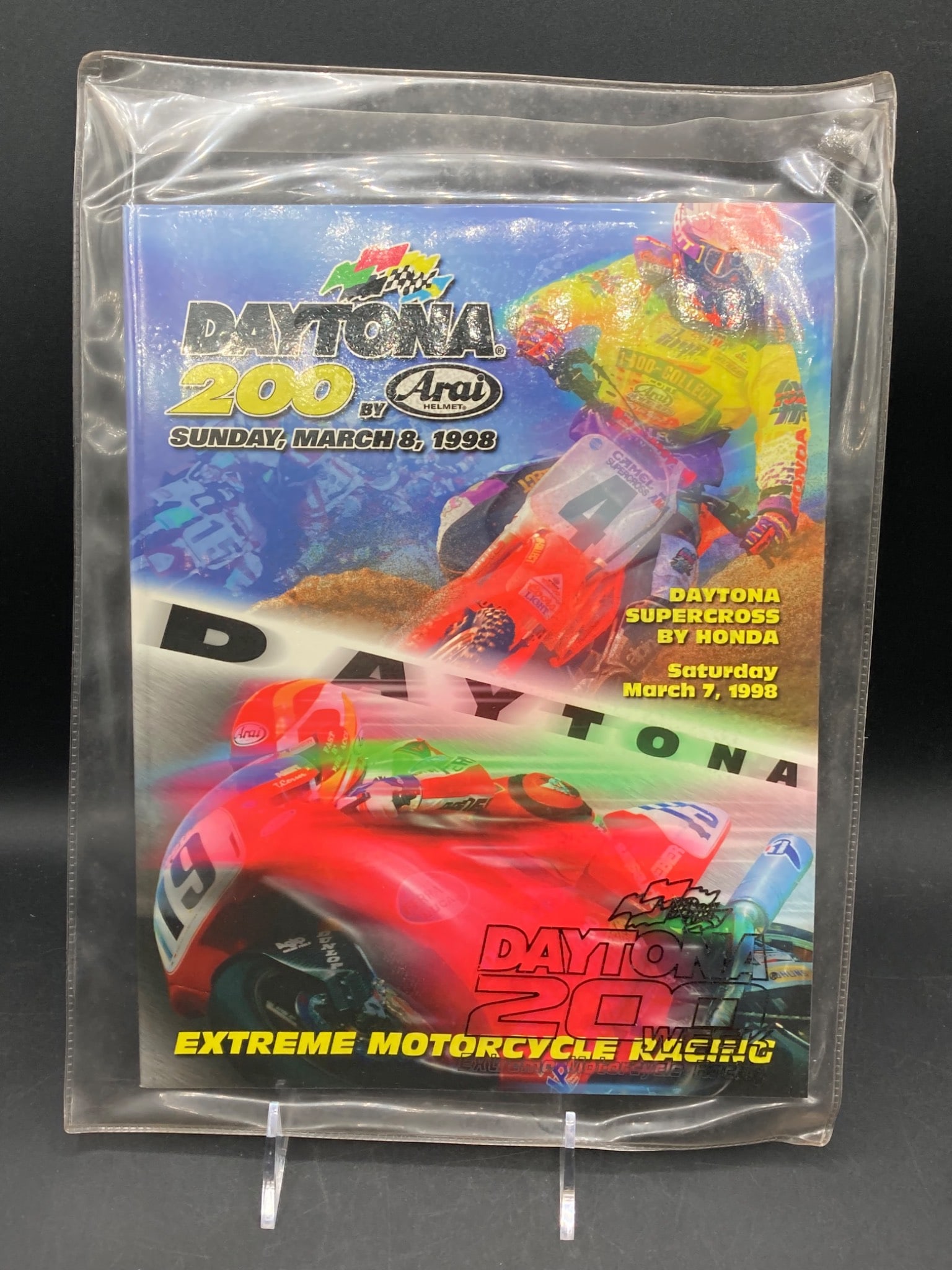 1998 Daytona 200 Motorcycle Race by Arai Official Program (1 of 6)