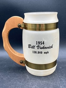 Siesta Ware 1954 Indy 500 Winner Bill Vukovich Mug with Wooden Handle