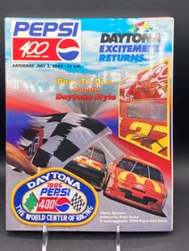 1995 Pepsi 400 Daytona Event Program with Patch