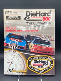 1995 NASCAR DieHard 500 Talladega Superspeedway Official Program