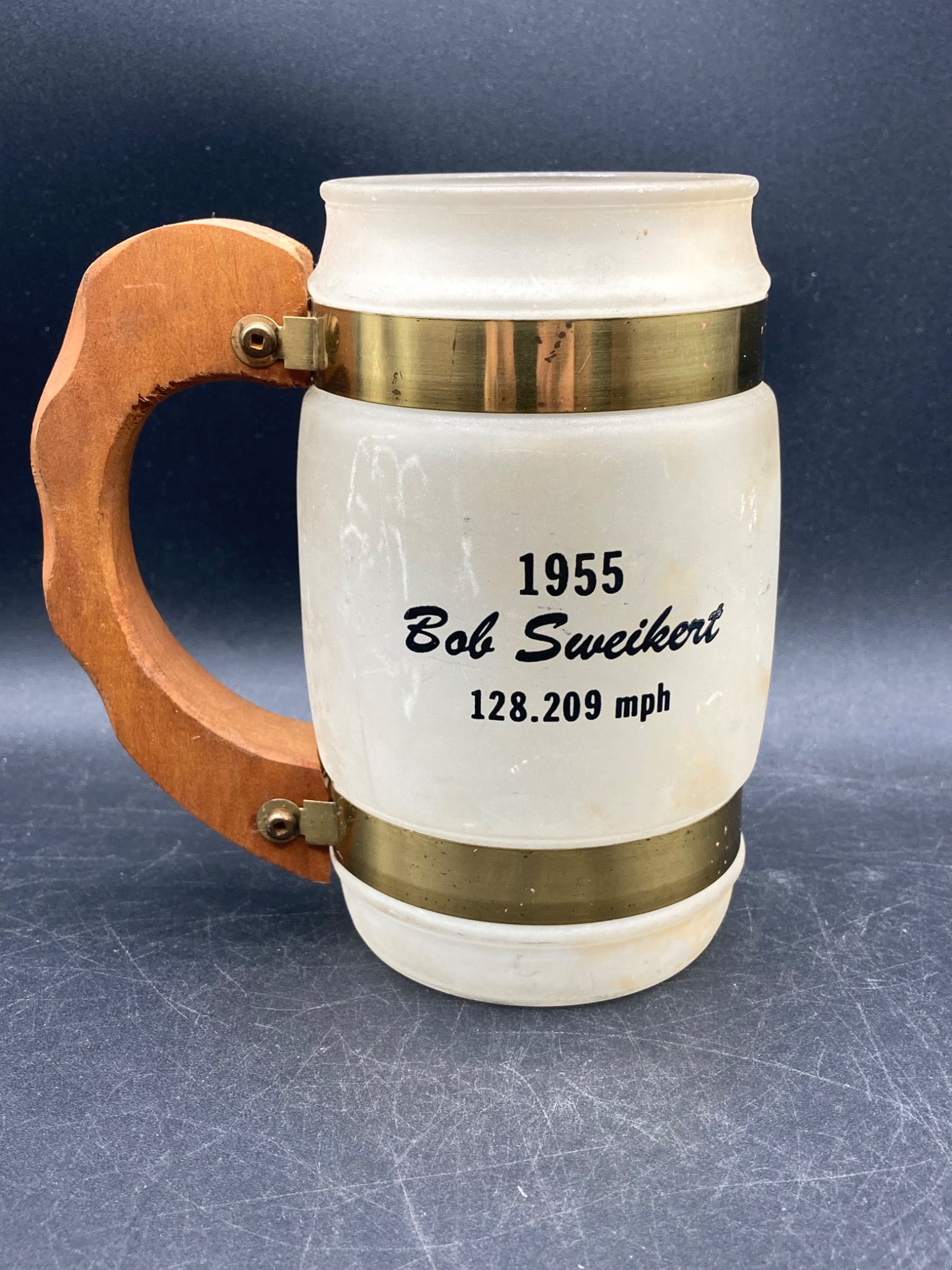 Siesta Ware 1955 Indy 500 Winner Bob Swikert Mug (1 of 5)