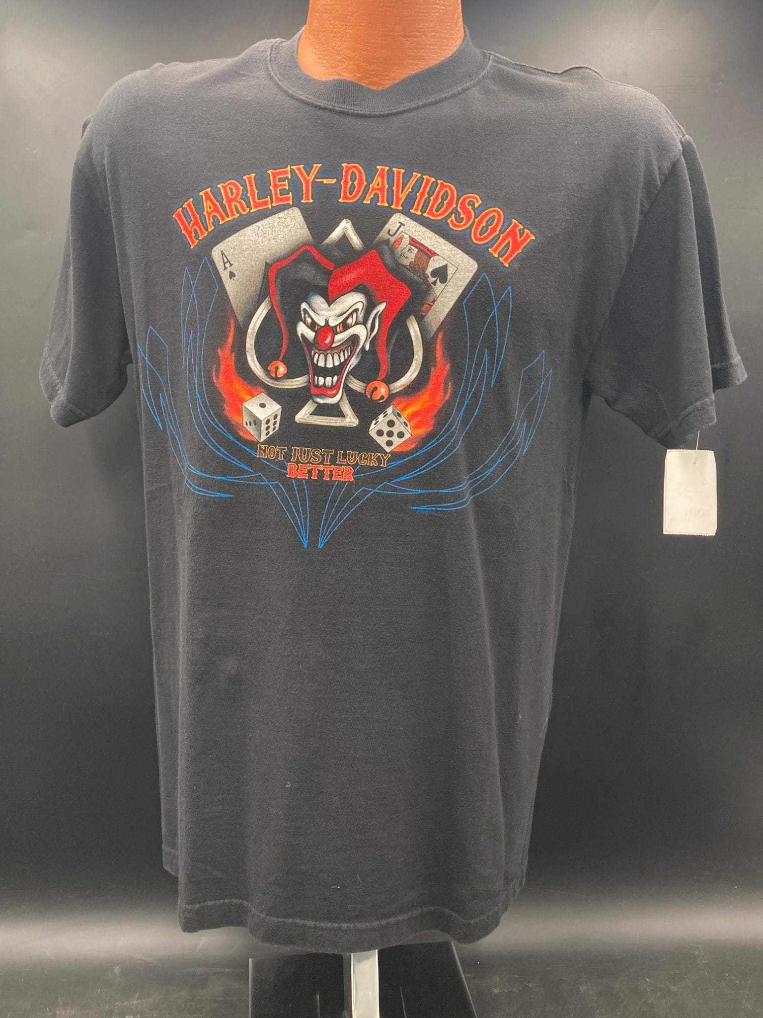 Harley-Davidson ‘Not Just Lucky Better’ Graphic T-Shirt, Size M (1 of 5)