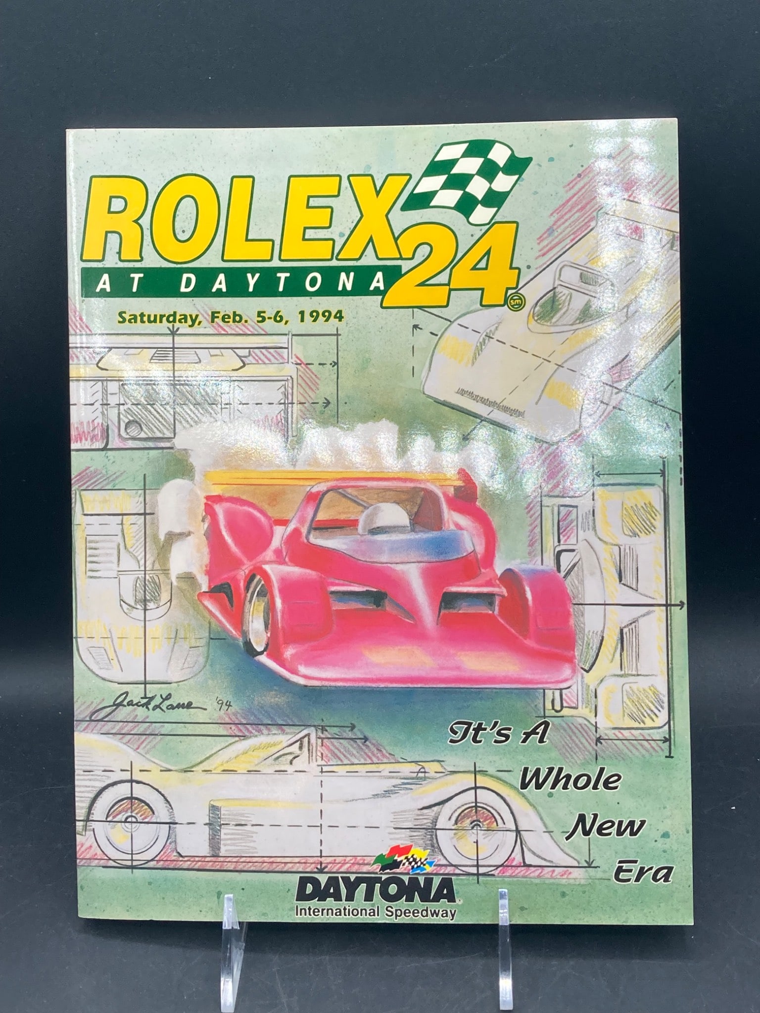 1994 Rolex 24 at Daytona Official Program – February 5-6, 1994: This is the official program for the Rolex 24 at Daytona held on February 5-6, 1994. It features event details, competitor profiles, and advertisements. The program includes information on notable dri