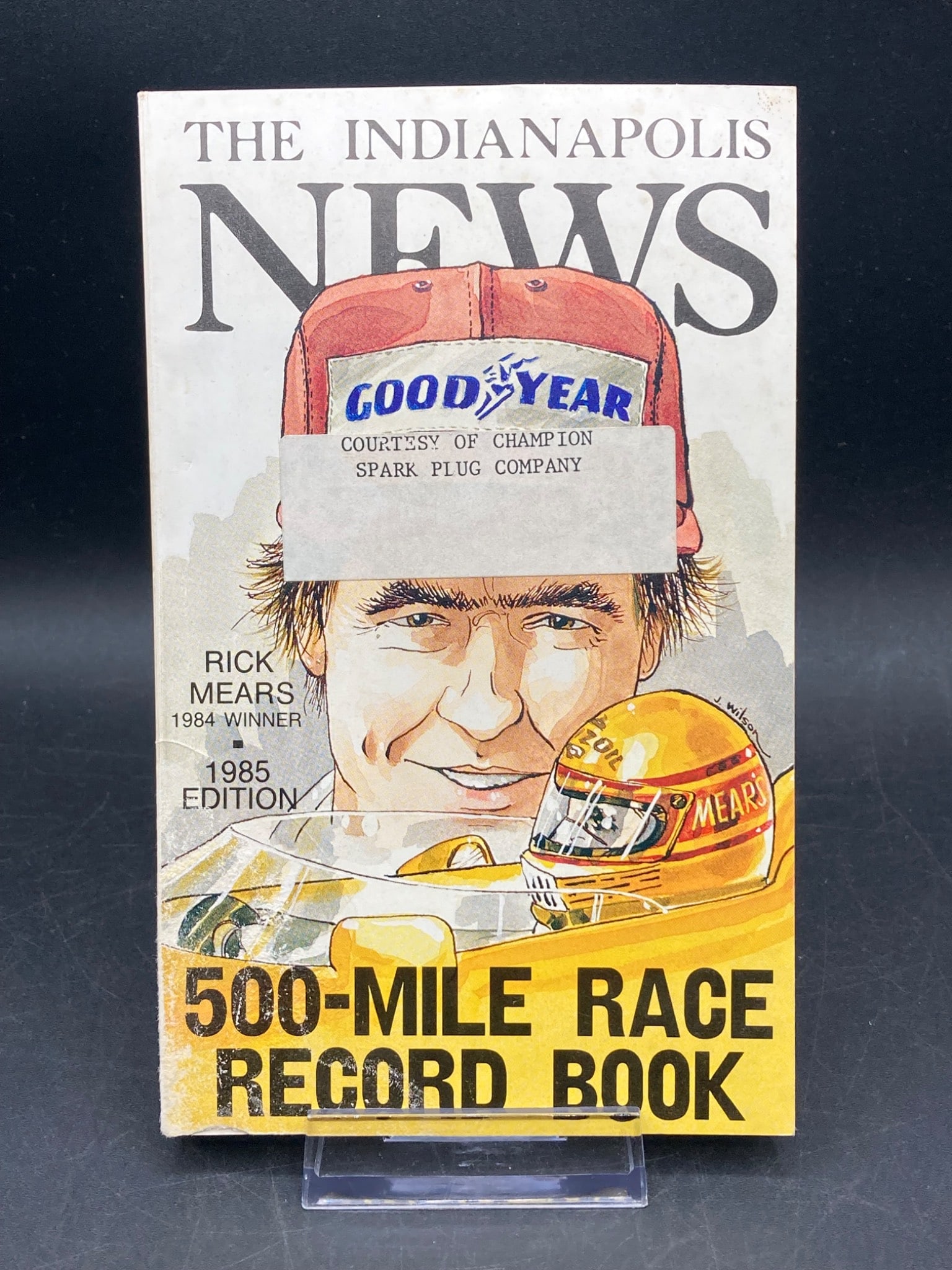 1985 Edition: The Indianapolis News 500-Mile Race Record Book by Bill Pittman: A 1985 edition of The Indianapolis News 500-Mile Race Record Book authored by Bill Pittman. This publication contains comprehensive historical data on the Indianapolis 500, including detailed statisti