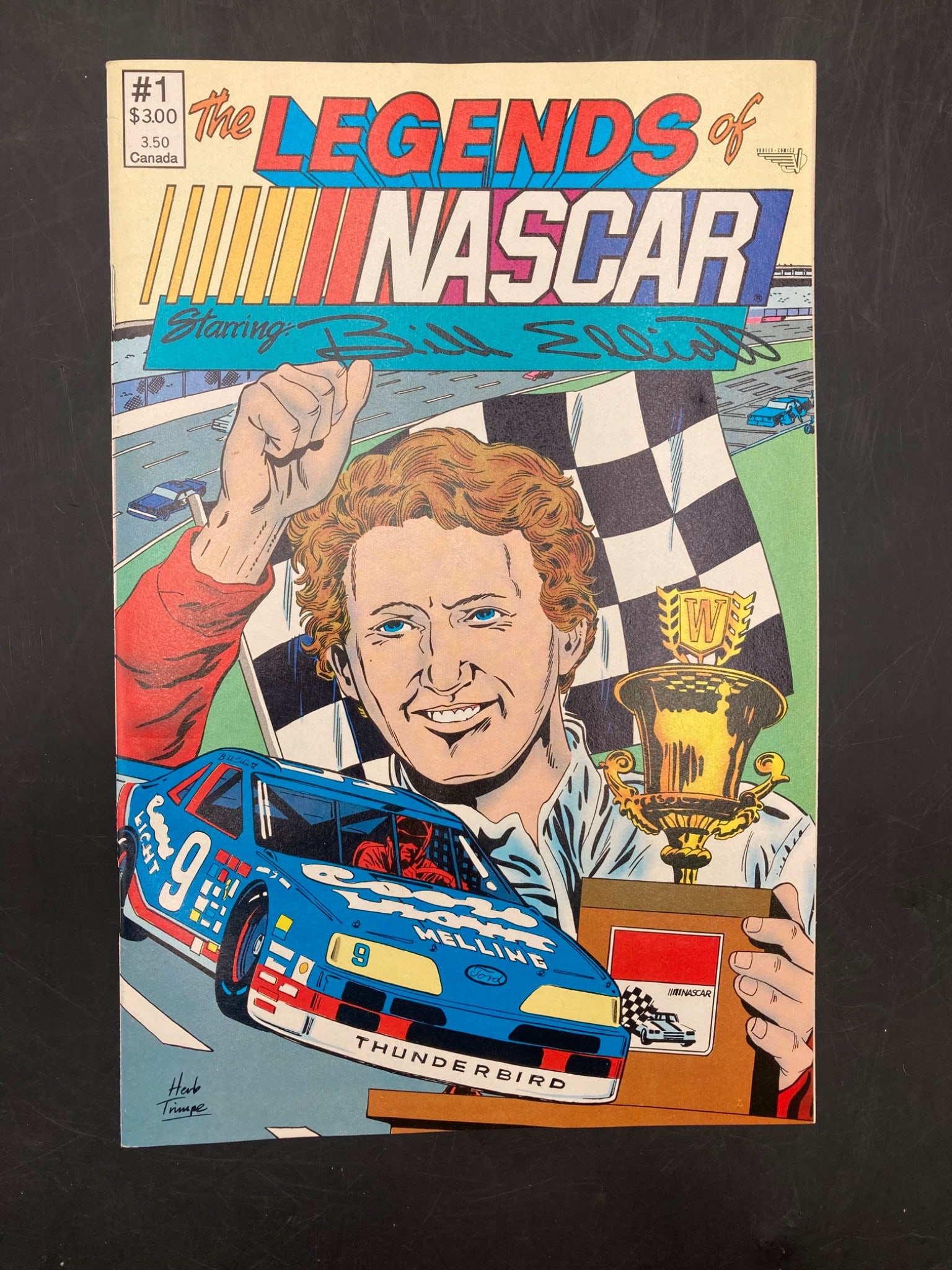 Vortex Comics The Legends Of NASCAR Bill Elliott Comic W/ Cards (1 of 5)