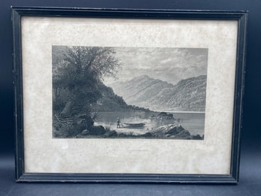 The Hunter’s Gap At The Susquehanna Engraving, Framed, D. Appleton & Co., 1873
