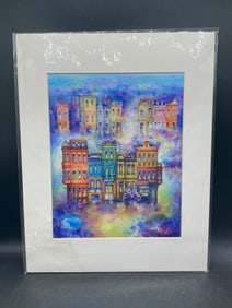 Pridon Goisashvili Signed Cityscape Print