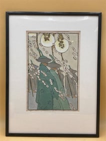 Bertha Lum “Wedding Procession" Woodcut (1924)
