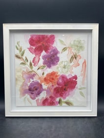 Eva Watts ‘Warm Summer’ Floral Print, Framed