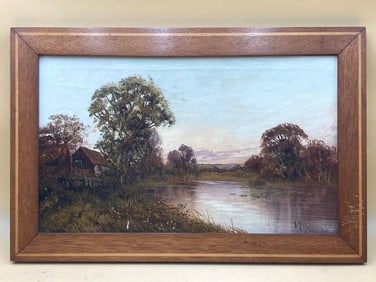 Original Francis E. Jamieson ‘On the River Ayr’ Oil Painting, Signed