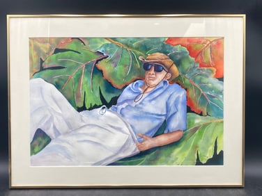 Original Signed Pamela Bleakney Howard Watercolor Painting