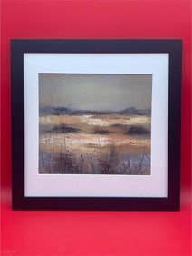 Original Alena Post ‘Sunset On Sandbank’ Framed Painting