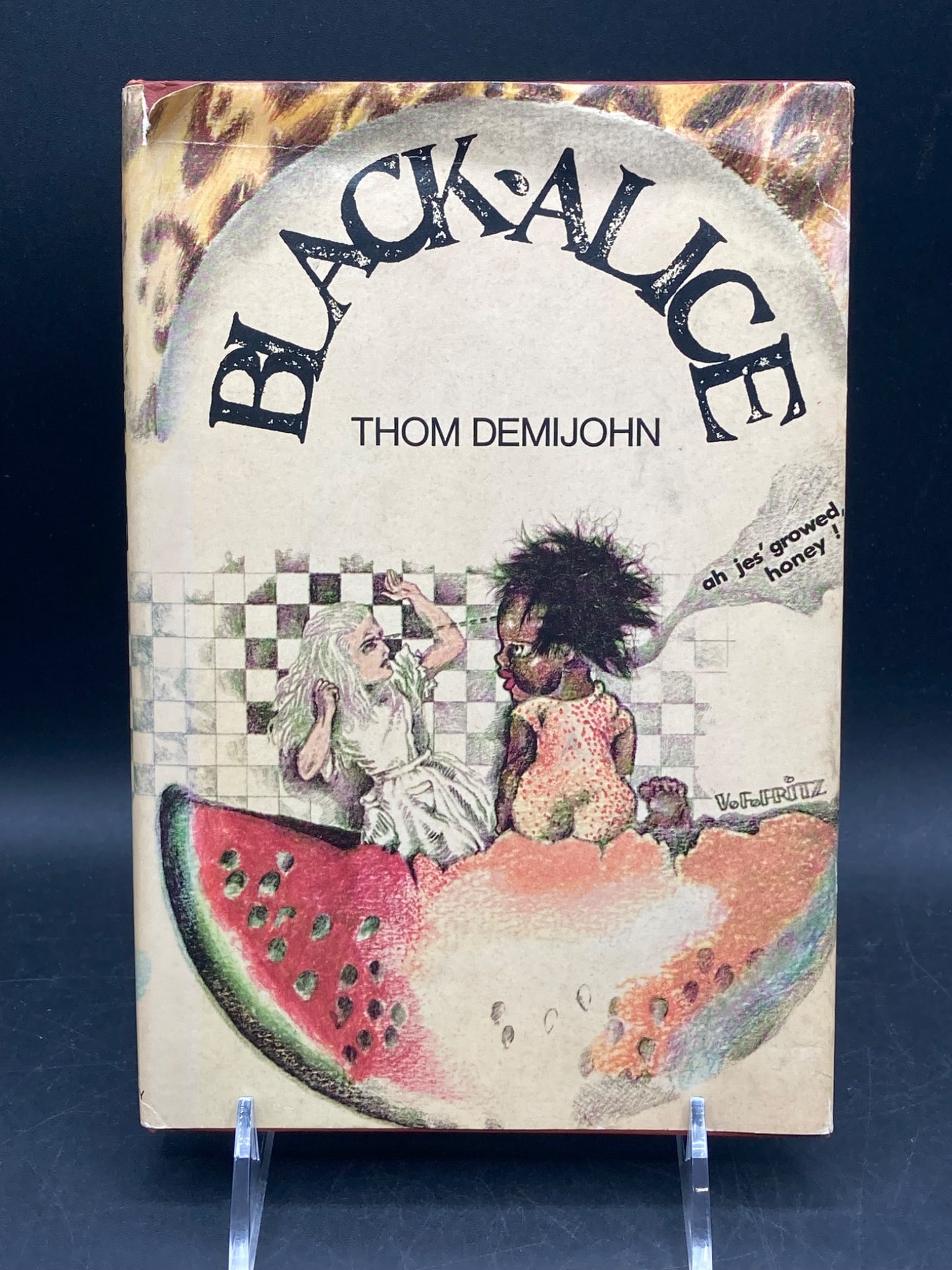 Black Alice By Thom Demijohn – 1968 Book Club Edition: This is a Book Club Edition of 'Black Alice,' authored by Thom Demijohn and published by Doubleday & Company, Inc., in 1968. The book features original illustrations on its dust jacket and spine. It c