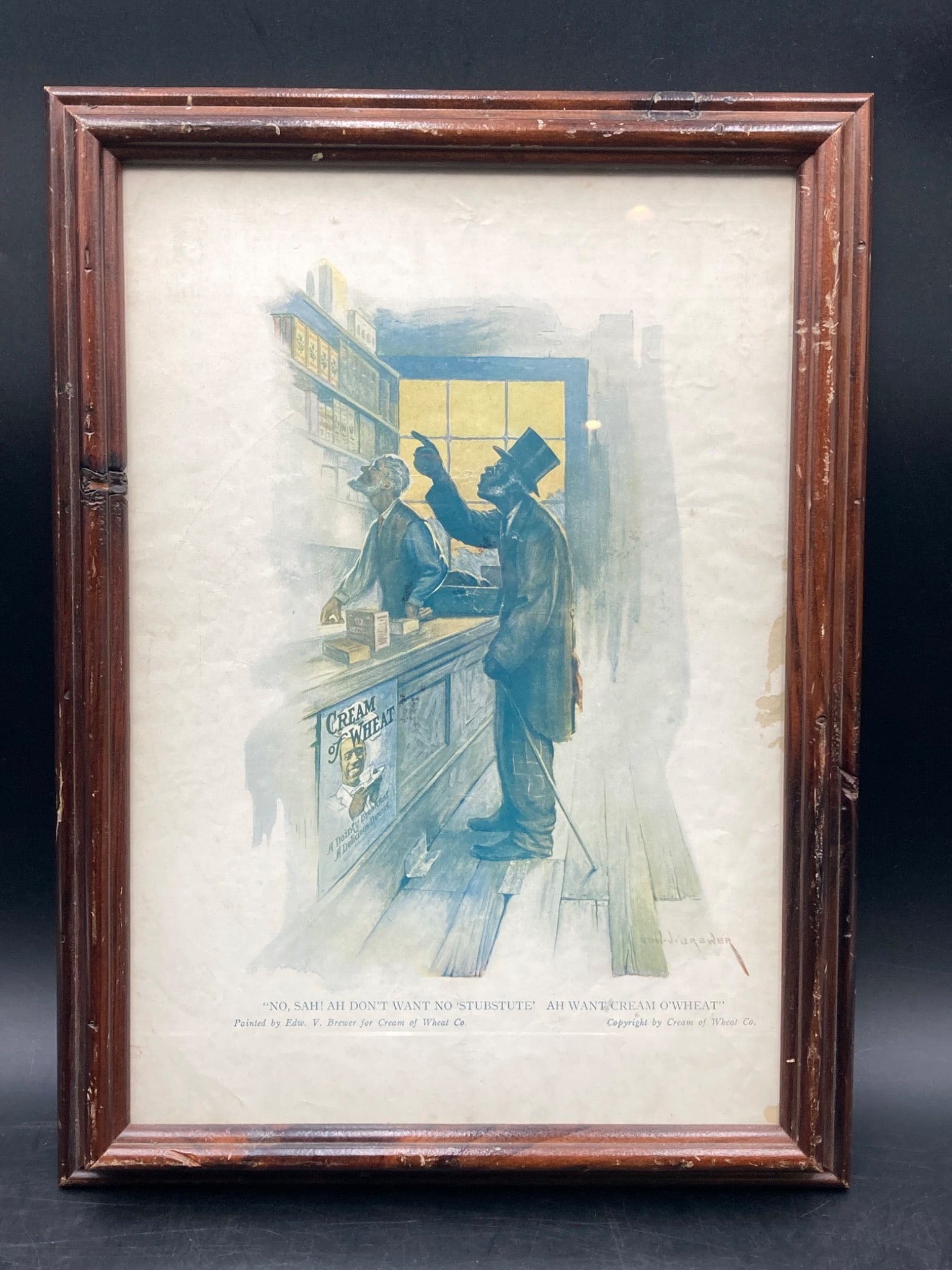 Original 1921 Black Americana Cream Of Wheat Advertisement by Edward V. Brewer (1 of 8)