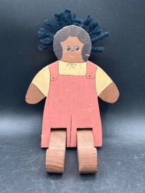 Black Americana Wood Shelf Sitter