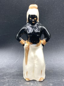 Black Americana Hand Painted Porcelain Woman Figurine