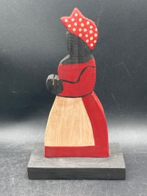 Black Americana Wood Recipe Holder