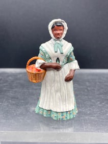 British Black Americana Lead Woman Figure