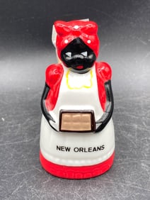 Black Americana New Orleans Porcelain Toothpick Holder
