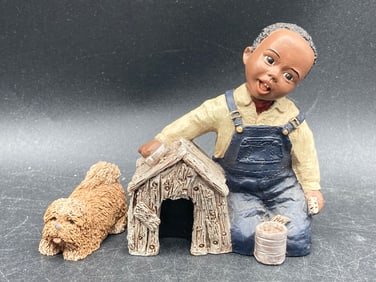 All God’s Children ‘Daylon’ Figurine With Dog Accessory