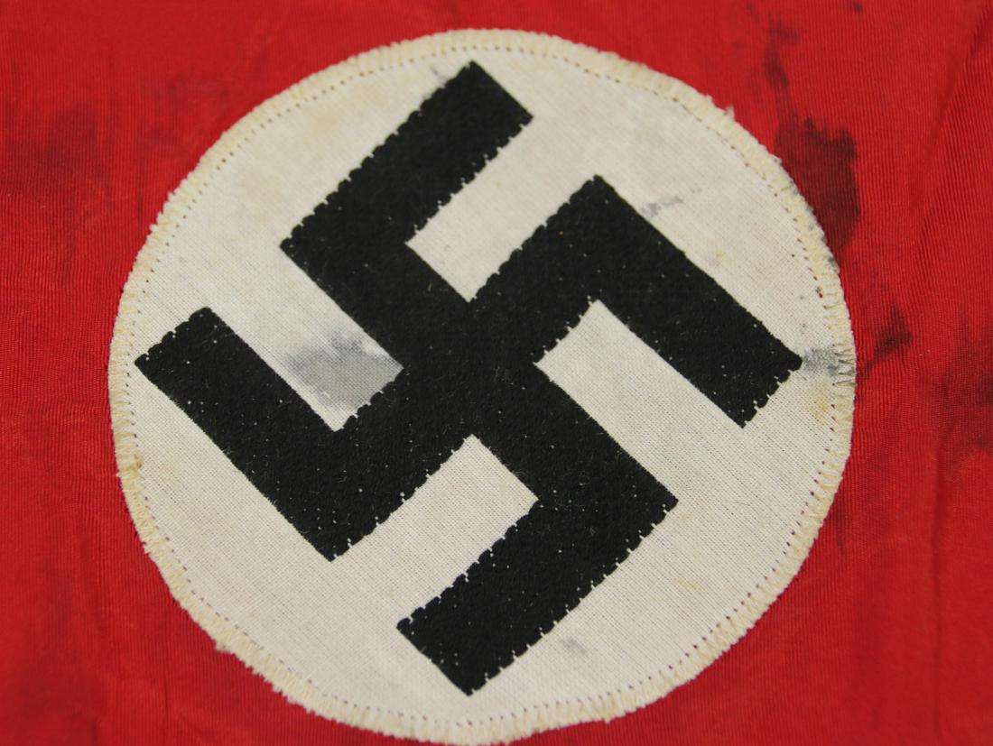 GERMAN NAZI WWII PENNANT: 23" X 8"