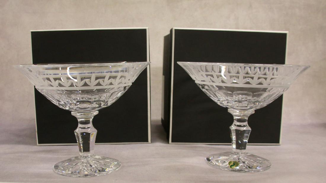 PAIR OF WATERFORD CRYSTAL COMPOTES (1 of 1)