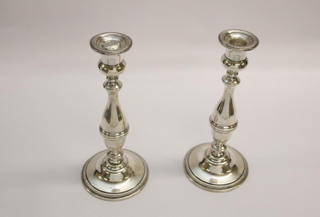 PR. OF STERLING WEIGHTED CANDLESTICKS (1 of 2)