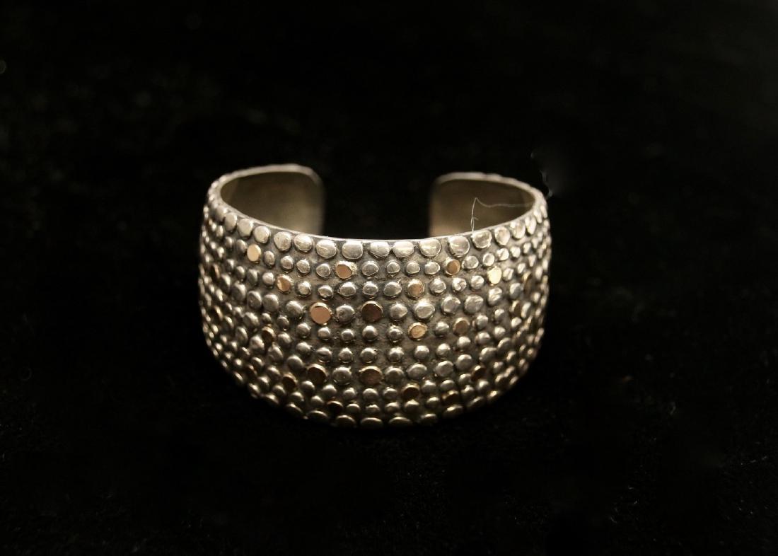 STERLING AND 14K CUFF BRACELET (1 of 2)